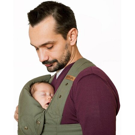 Marsupiu pentru copii Port-bebe Classic 2, Marimea S/M, Olive, Marsupi 435524