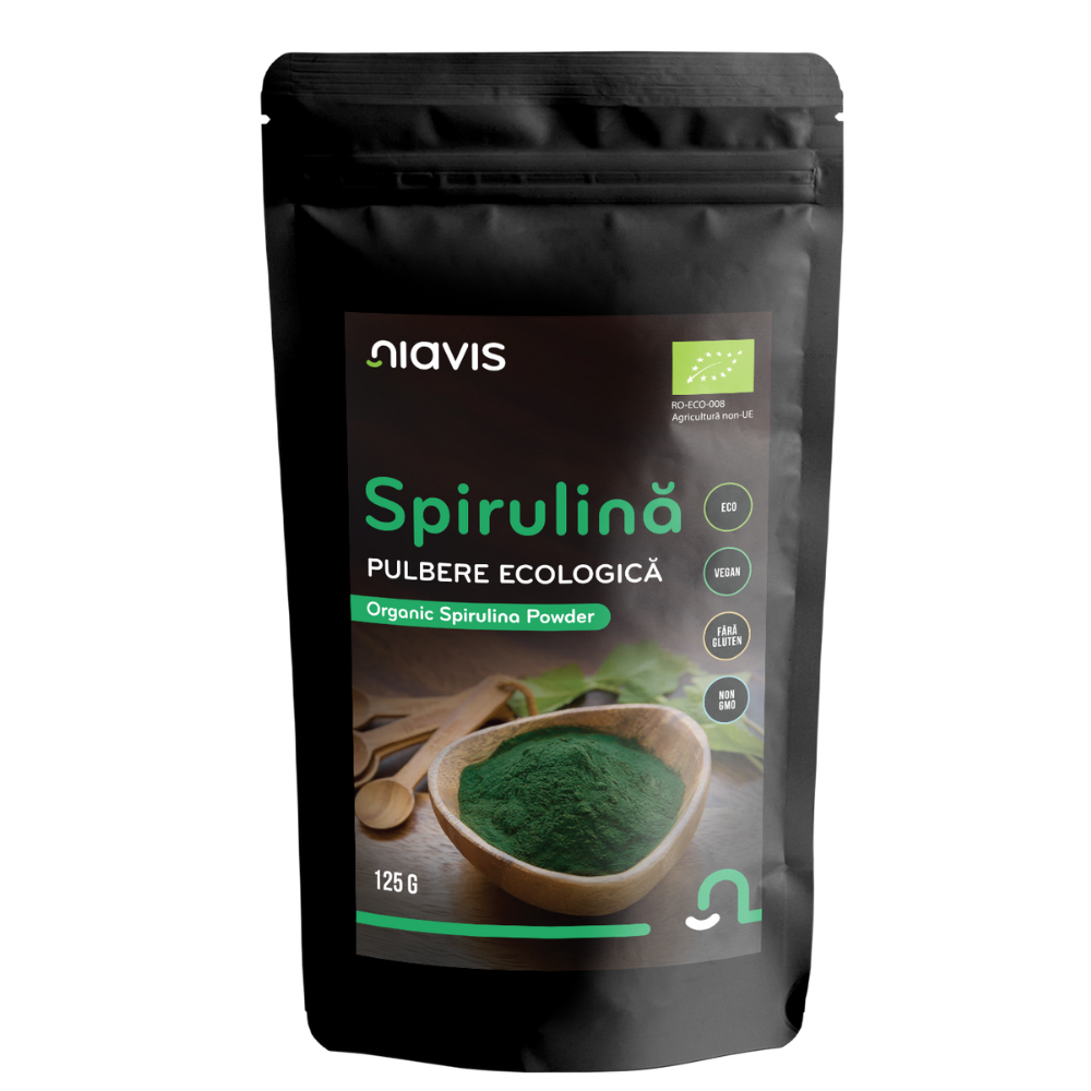 Spirulina pulbere Bio, 125g, Niavis Bio