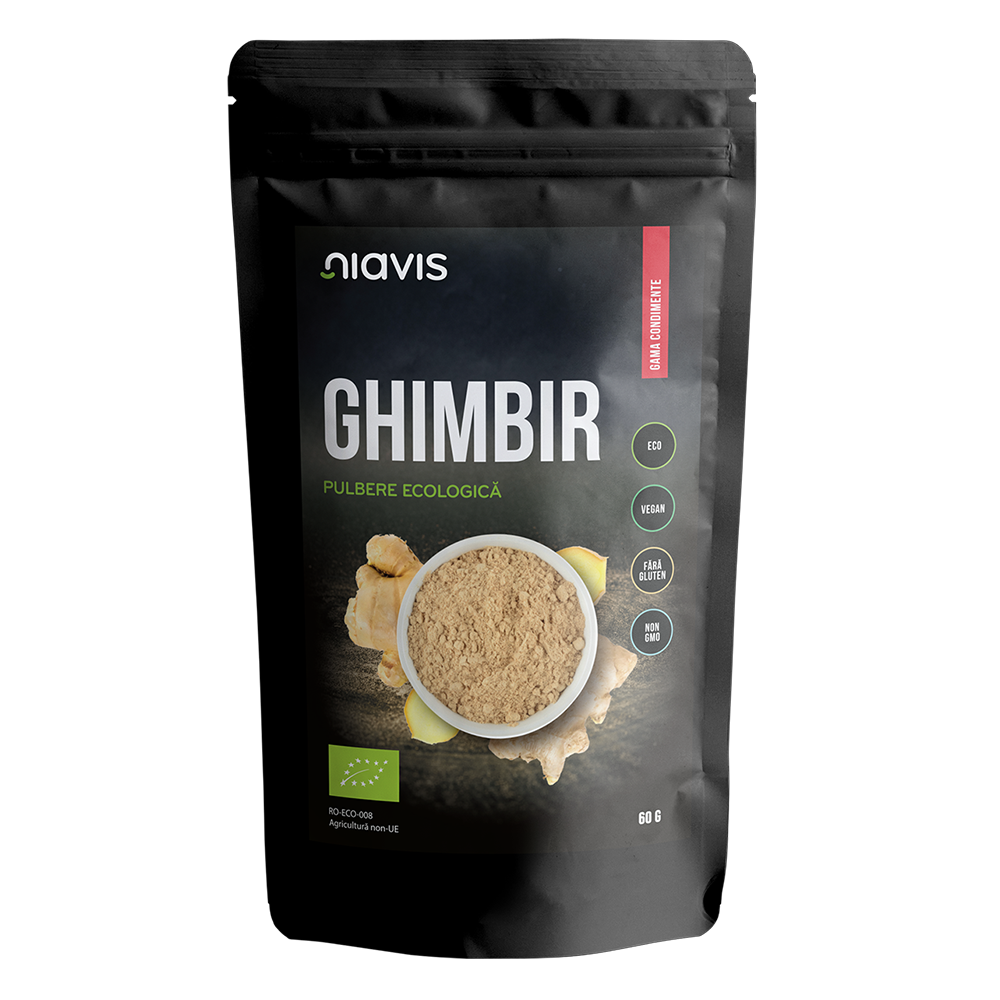 Ghimbir pulbere Bio, 60 g, Niavis Bio