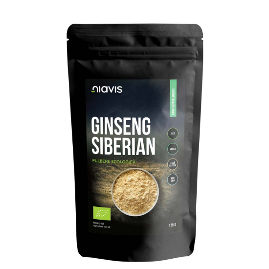 Ginseng Siberian pulbere Bio, 125 g, Niavis Bio