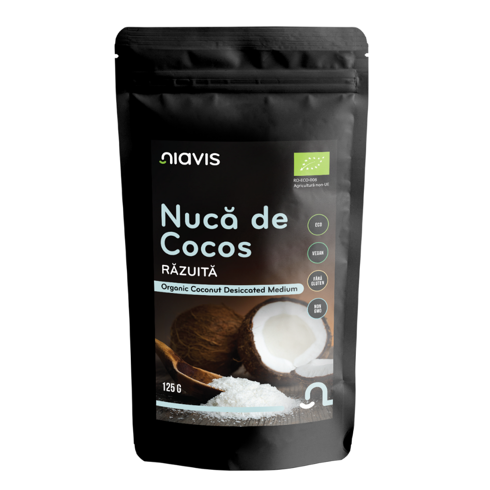 Nuca de cocos razuita Bio, 125 g, Niavis Bio