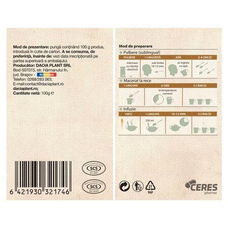 Ceai de chimen, 100 g, Dacia Plant 791206