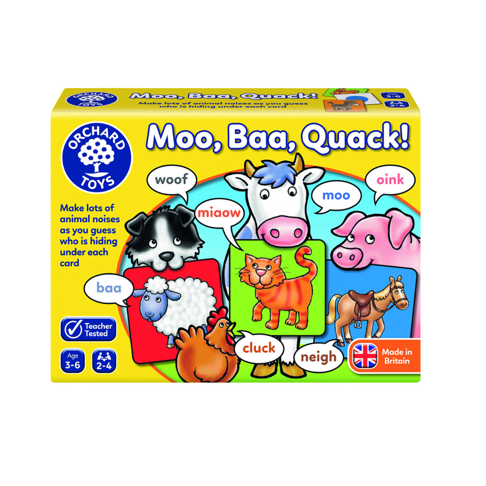 Joc educativ Moo, Baa, Quack, +3 ani, Orchard