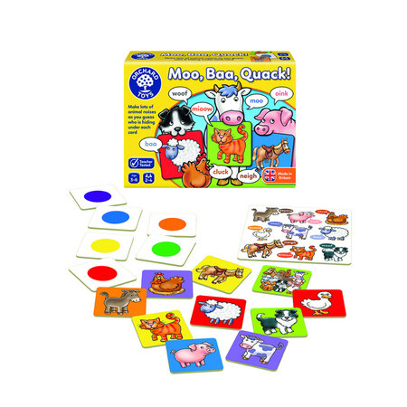 Joc educativ Moo, Baa, Quack, +3 ani, Orchard 486911