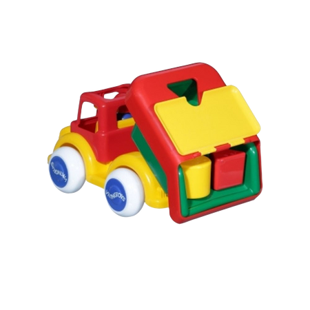 Camion cu forme si 2 figurine, +12 luni, Vikingtoys 487007