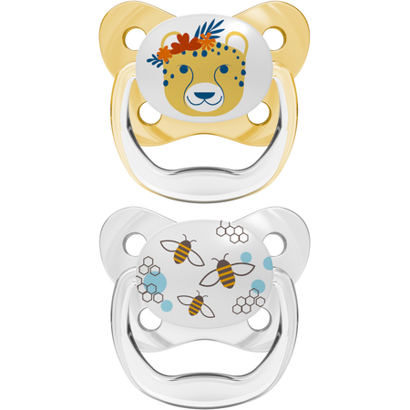 Set 2 suzete silicon PreVent design, 6-18 luni, Dr Brown`s 535079