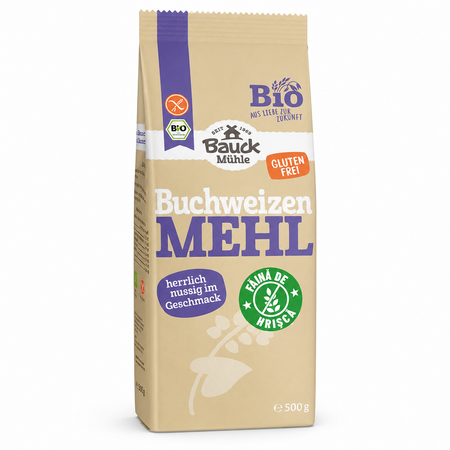 Faina integrala de hrisca Bio, 500 g, Bauckhof