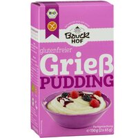 Preparat Eco pentru budinca de gris fara gluten, 2x65 g, Bauckhof