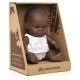 Papusa bebelus baiat african, 21 cm, +10 luni, Miniland 732183