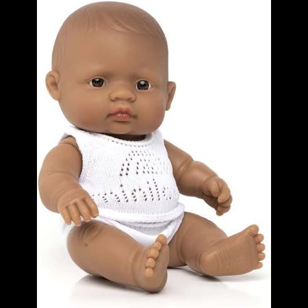 Papusa bebelus fetita latino-americanca, +10 luni, Miniland