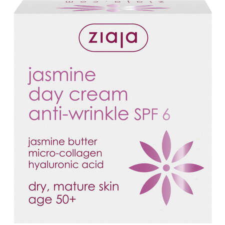 Crema de zi anti-rid Jasmine Oil, + 50 ani, 50 ml, Ziaja 487506