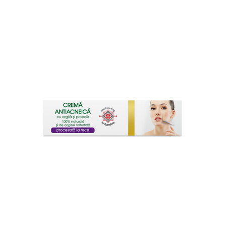 Crema antiacneica cu argila si propolis, 20 ml, Vivanatura 765849