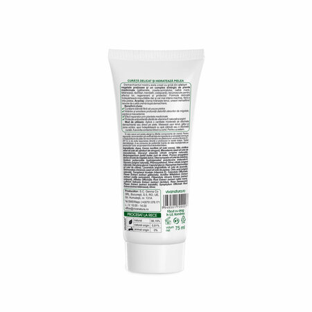 Crema demachianta cu migdale si argint coloidal, 75 ml, Vivanatura 765690