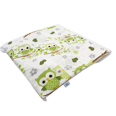 Kit complet lenjerie pentru patut, Buftina Verde, 10 piese, Baltic Bebe 487590