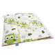 Kit complet lenjerie pentru patut, Buftina Verde, 10 piese, Baltic Bebe 487591