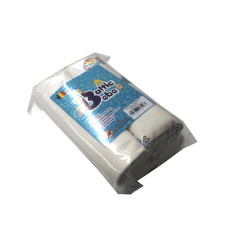 Scutec din finet, 70x80 cm, Albastru/Alb, 4 bucati, Baltic Bebe 769880