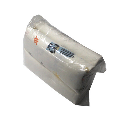 Scutec din finet, 70x80 cm, Albastru/Alb, 4 bucati, Baltic Bebe 769878