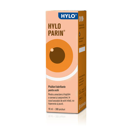 Hylo Parin Picaturi lubrifiante pentru ochi, 10 ml, Hylo