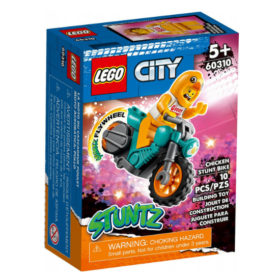 Motocicleta de cascadorii Gaina Lego City, +5 ani, 60310, Lego