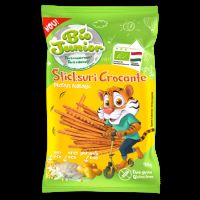 Sticksuri crocante Bio fara gluten, +3 ani, 45 g, Bio Junior