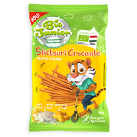 Sticksuri crocante Bio fara gluten, +3 ani, 45 g, Bio Junior