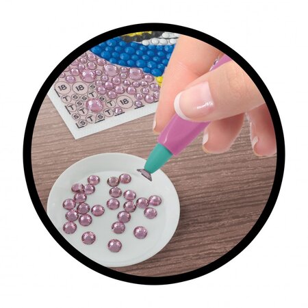 Set de creatie Glitters Paun, 7 ani+, Buki 488413