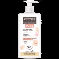 Sampon si gel de dus cu aroma bezele, 500 ml Cattier Kids