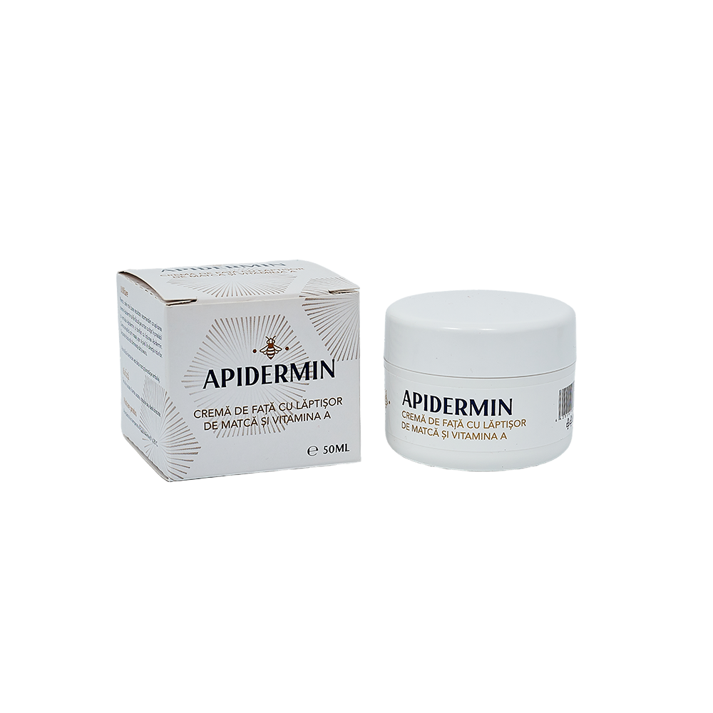 Crema de fata cu laptisor de matca Apidermin, 50 ml, Complex Apicol Veceslav