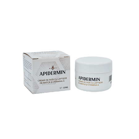 Crema de fata cu laptisor de matca Apidermin, 45 ml, Complex Apicol Veceslav