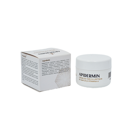 Crema de fata cu laptisor de matca Apidermin, 50 ml, Complex Apicol Veceslav 709074