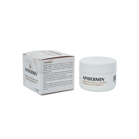 Crema de fata cu laptisor de matca Apidermin, 50 ml, Complex Apicol Veceslav 709077