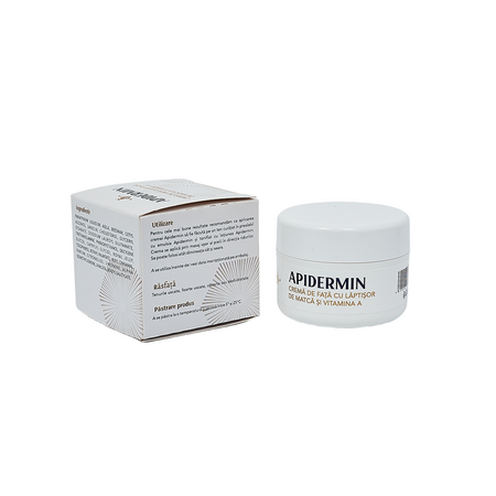 Crema de fata cu laptisor de matca Apidermin, 50 ml, Complex Apicol Veceslav 709076