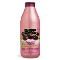 Gel de dus hidratant cu lapte, Cirese Negre si Fistic, 750 ml, Cottage