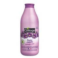 Gel de dus hidratant cu lapte, Violete, 750 ml, Cottage