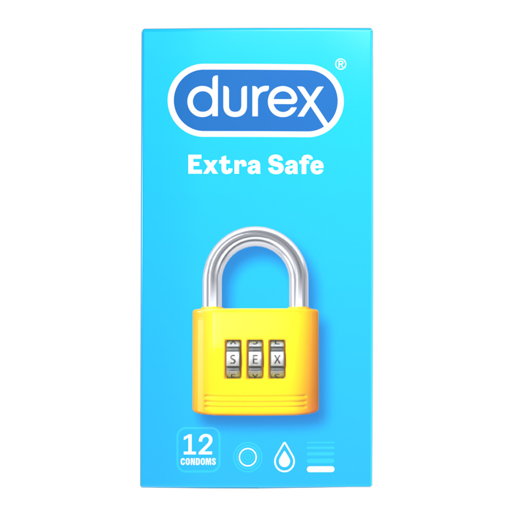 Prezervative Extra Safe, 12 bucati, Durex