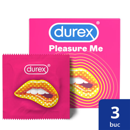 Prezervative Pleasure Me, 3 bucati, Durex 541818