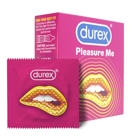 Prezervative Pleasure Me, 3 bucati, Durex 541819