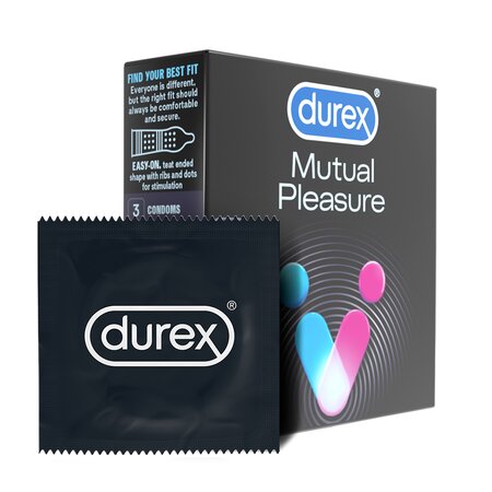 Prezervative Mutual Pleasure, 3 bucati, Durex 541849