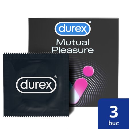 Prezervative Mutual Pleasure, 3 bucati, Durex 541848
