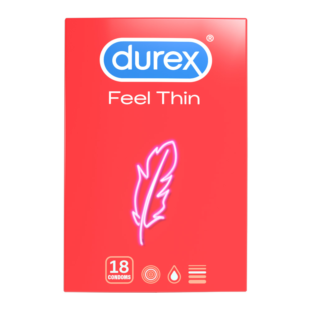 Prezervative Feel Thin, 18 bucati, Durex