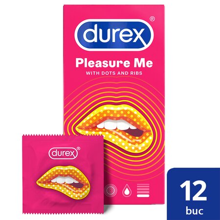 Prezervative Pleasure Me, 12 bucati, Durex 541822