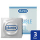 Prezervative Invisible XL, 3 buc, Durex 541998