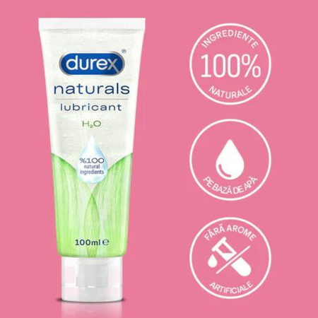 Lubrifiant Naturals H2O, 100 ml, Durex 582038