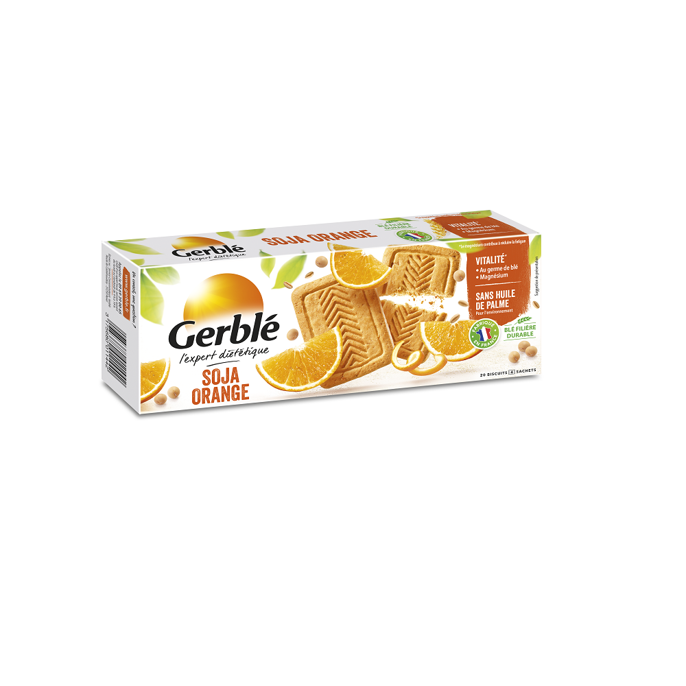 Biscuti cu soia si portocale, 280 g, Gerble Expert Dietetic