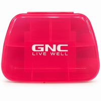 Cutie depozitare capsule si tablete, 5 compartimente, GNC