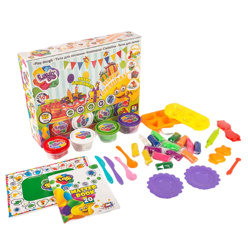 Set de modelat plastilina Lovin Do Happy Birthday, +3 ani, Oktoclay