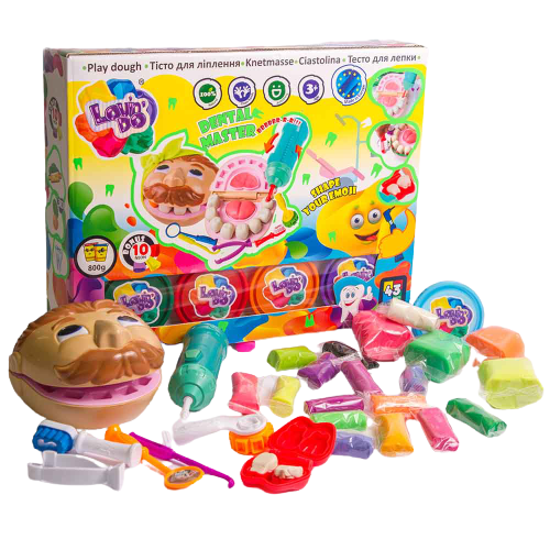 Set de modelat plastilina Lovin Do Dental Master, +3 ani, Oktoclay