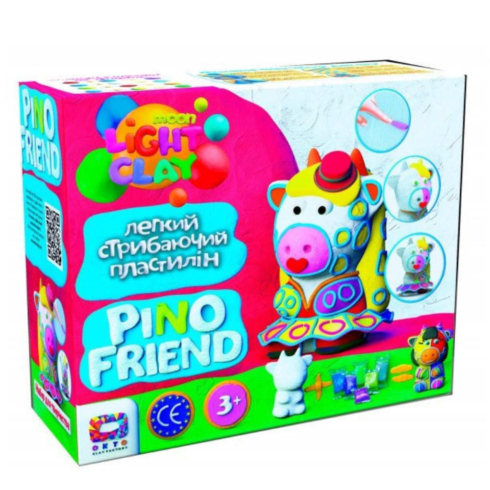 Set de creatie cu argila usoara Pino Friend Didi, +3 ani, Okto