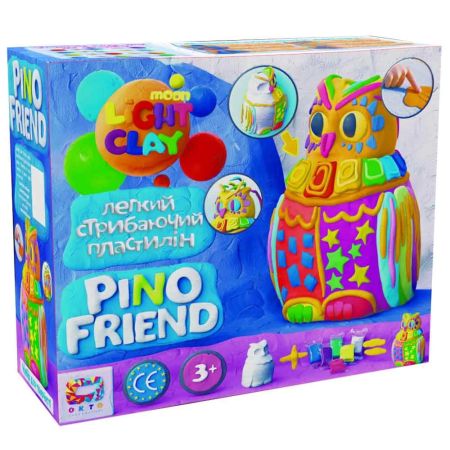 Set de creatie cu argila usoara Pino Friend Owl