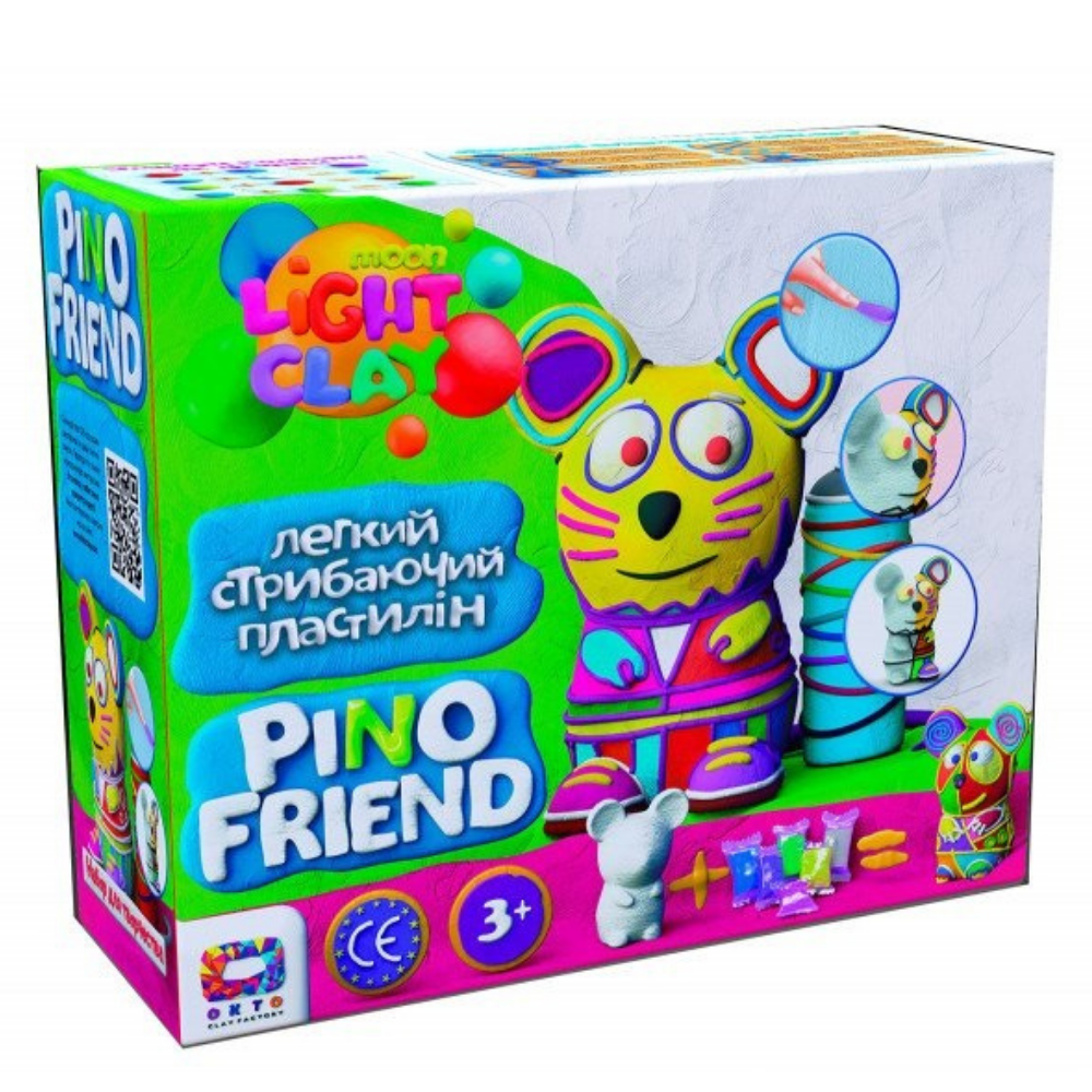 Set de creatie cu argila usoara Pino Friend Tommy, +3 ani, Okto